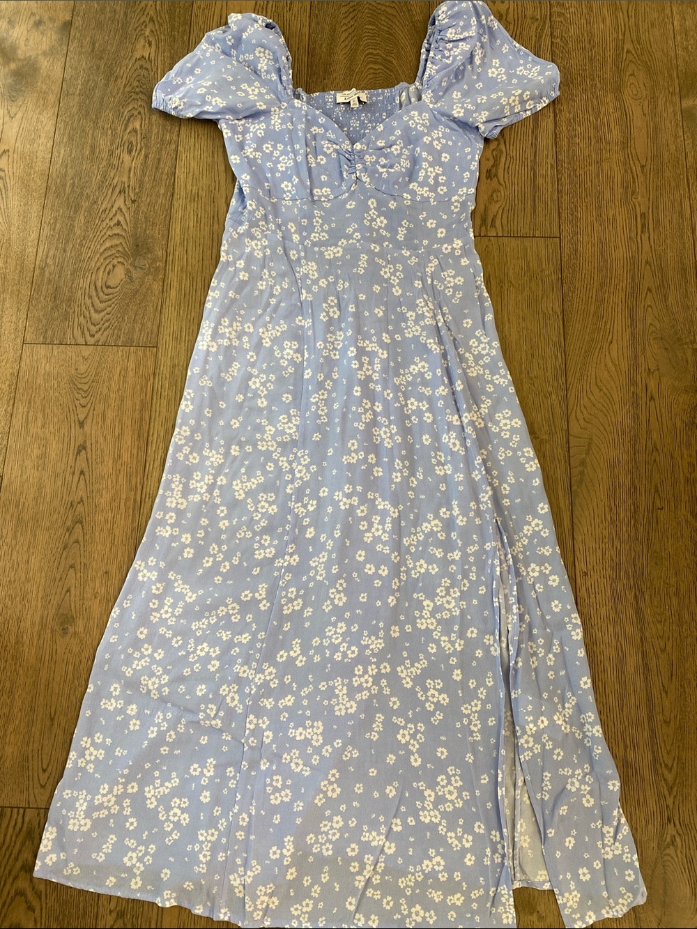 Floral Puff Sleeve Maxi Dress
